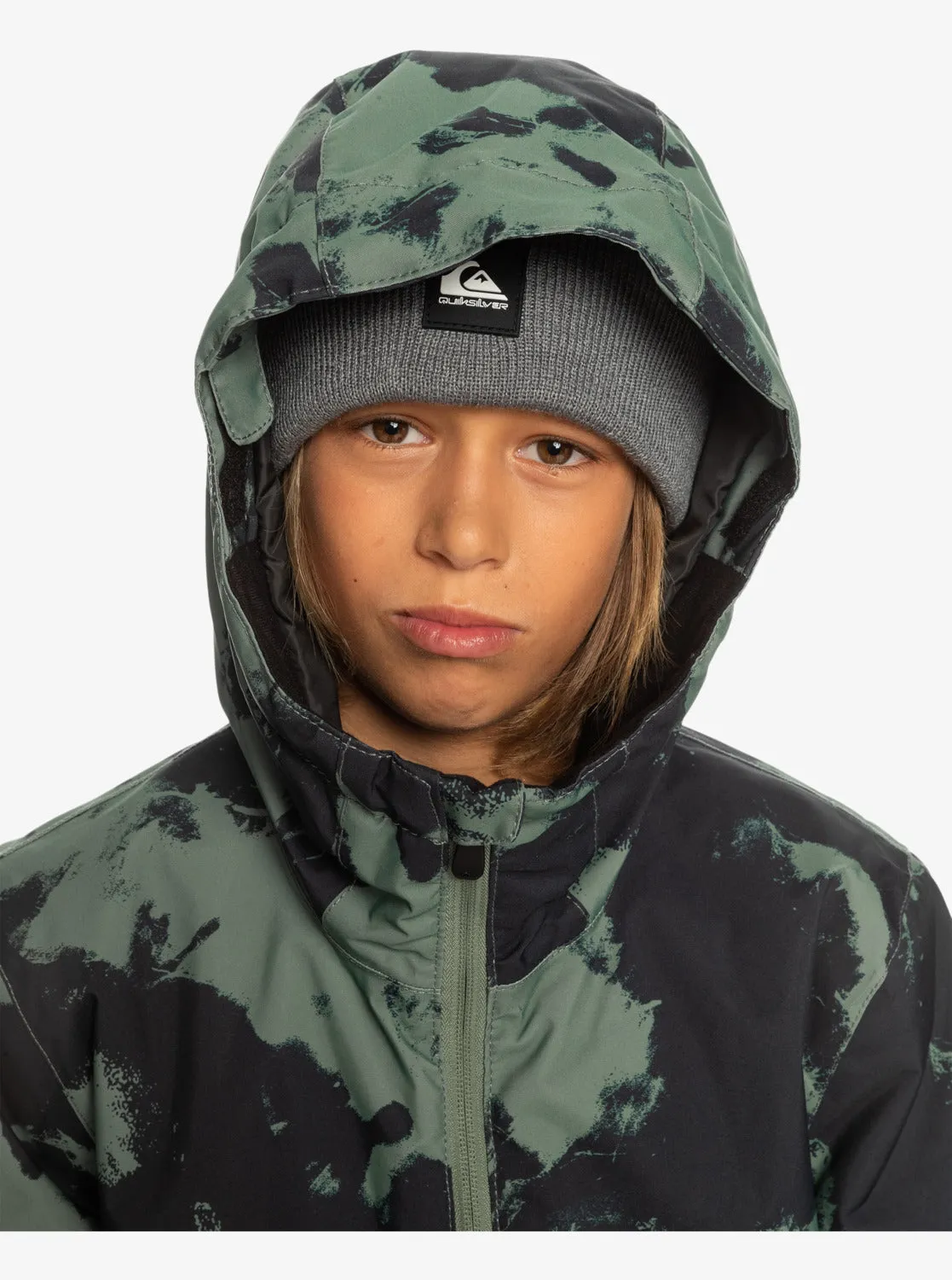 Boys 8-16 Mission Printed Technical Snow Jacket - Tye Dye Laurel Wreath sold by Quiksilver product image thumbnail 3