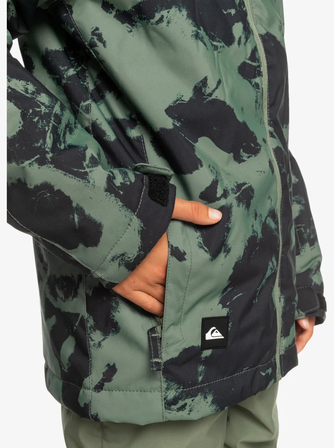 Boys 8-16 Mission Printed Technical Snow Jacket - Tye Dye Laurel Wreath sold by Quiksilver product image thumbnail 4