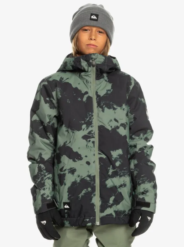 Boys 8-16 Mission Printed Technical Snow Jacket - Tye Dye Laurel Wreath sold by Quiksilver