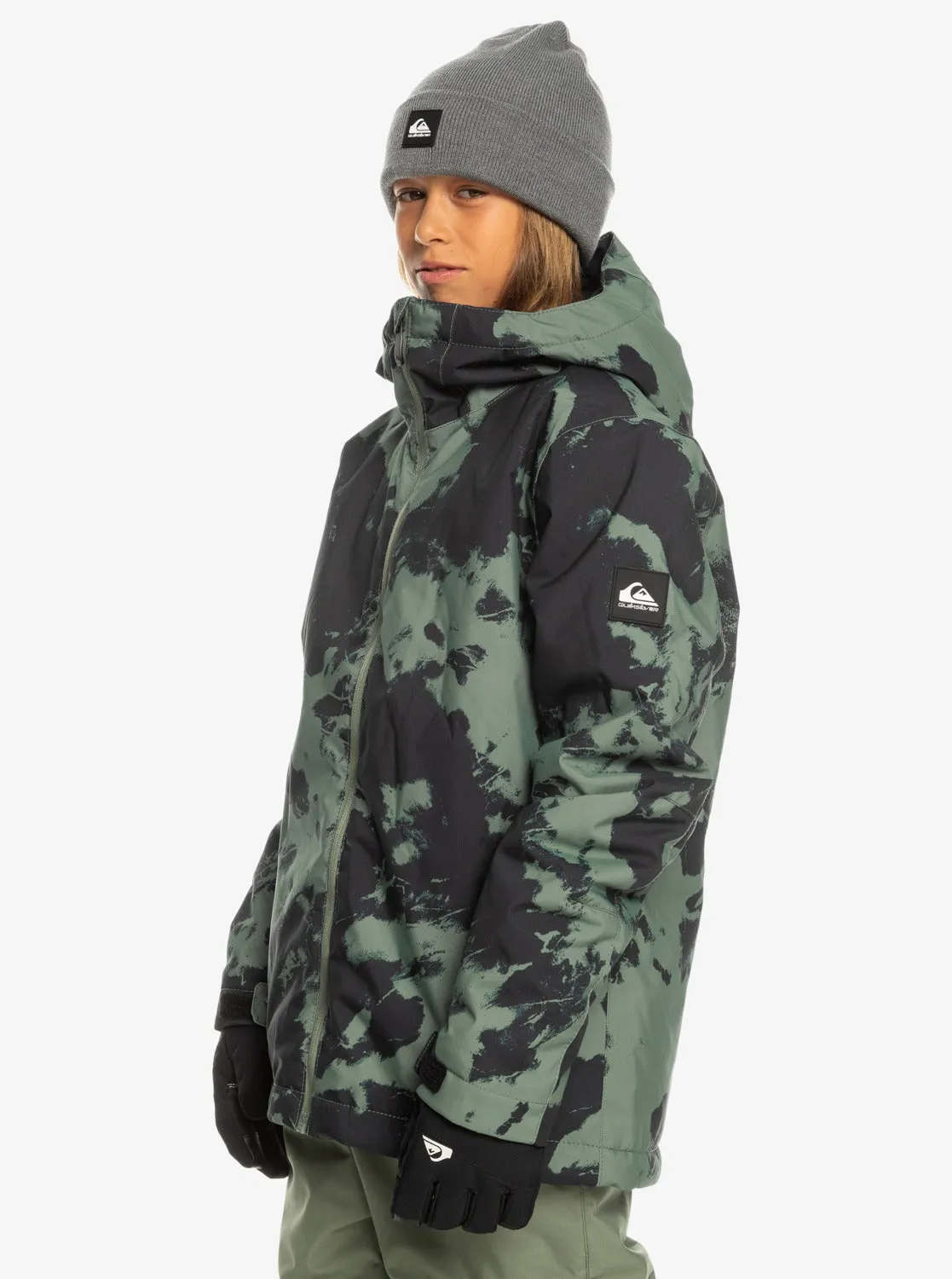 Boys 8-16 Mission Printed Technical Snow Jacket - Tye Dye Laurel Wreath sold by Quiksilver product image thumbnail 2