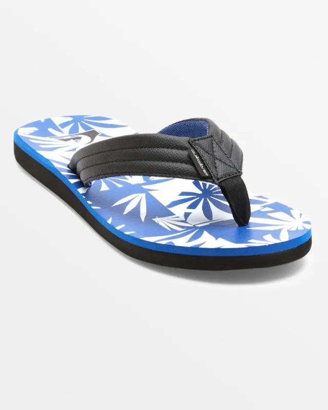 Carver Print Sandals - Black/Blue/White sold by Quiksilver