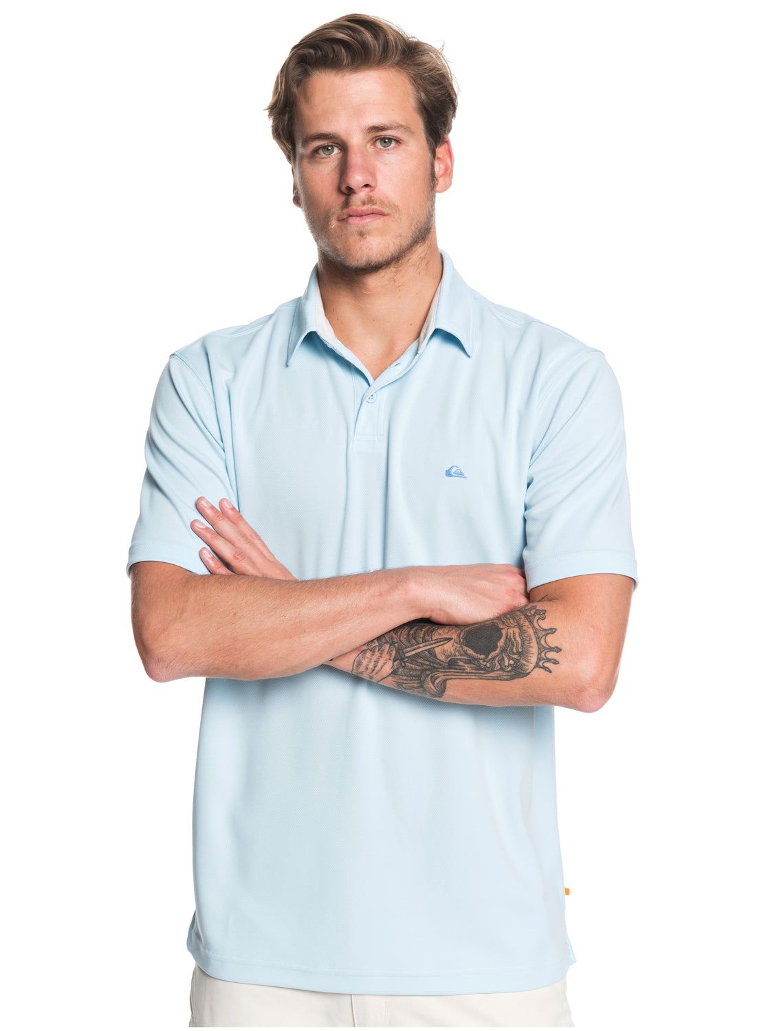 Waterman Water Short Sleeve Polo Shirt - Crystal Blue sold by Quiksilver product image thumbnail 3