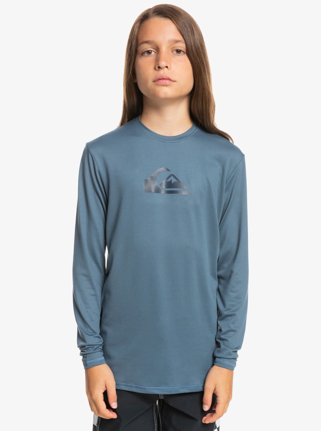 Boys 8-16 Solid Streak Long Sleeve - Bering Sea sold by Quiksilver