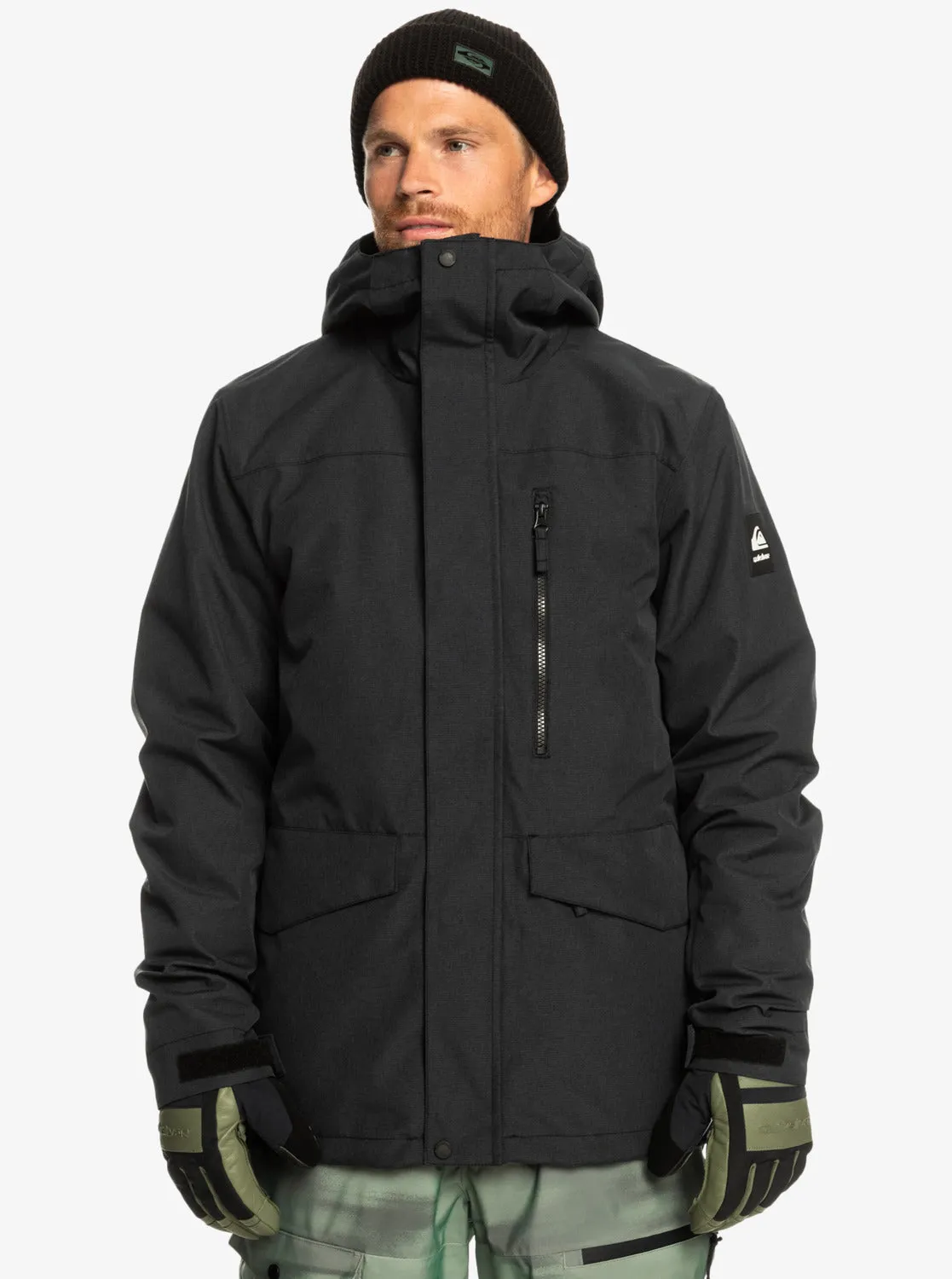 Mission 3-In-1 Technical Snow Jacket - True Black sold by Quiksilver