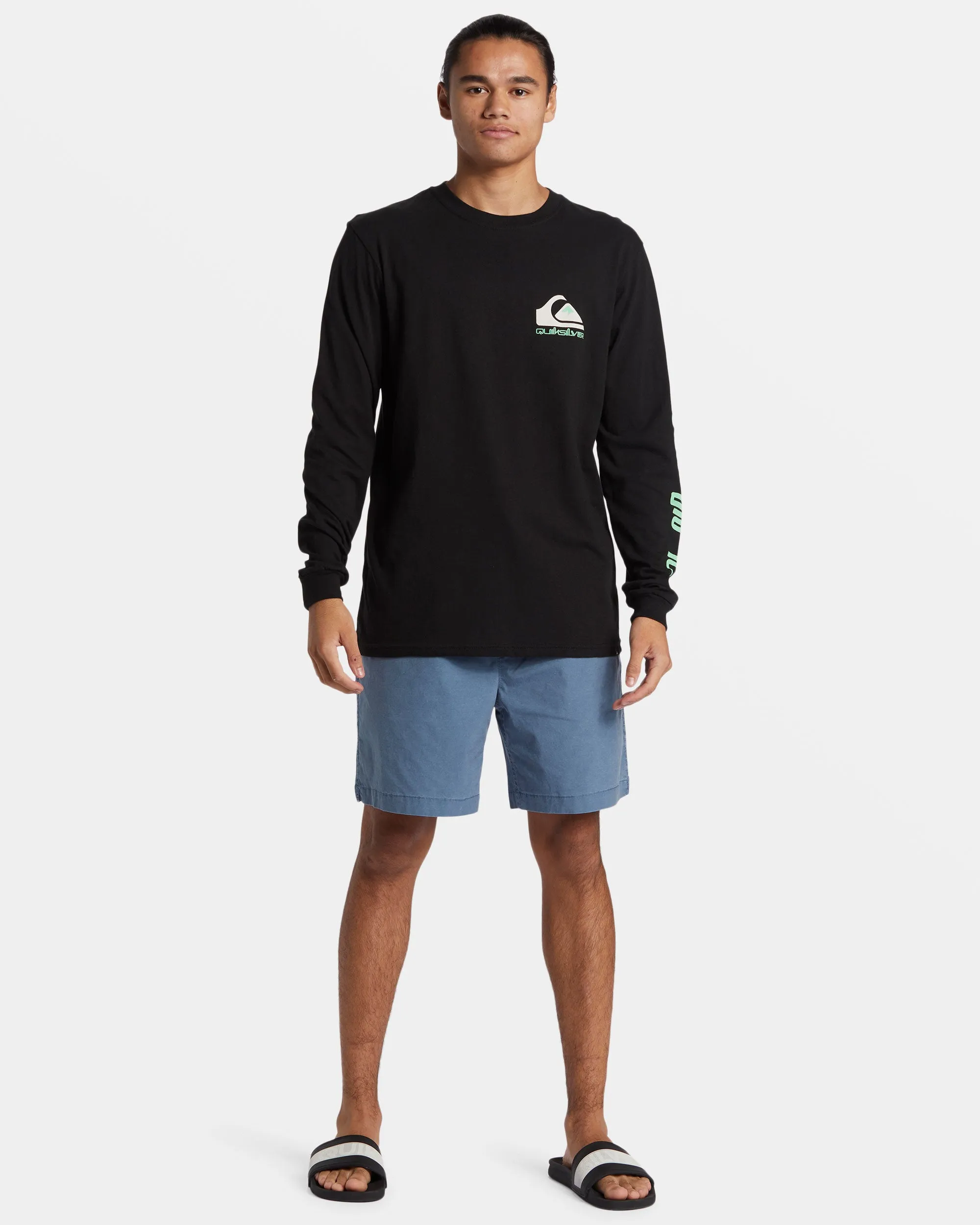 Omni Logo Long Sleeve T-Shirt - Black sold by Quiksilver product image thumbnail 3