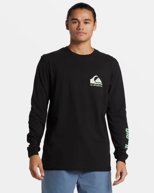 Omni Logo Long Sleeve T-Shirt - Black sold by Quiksilver
