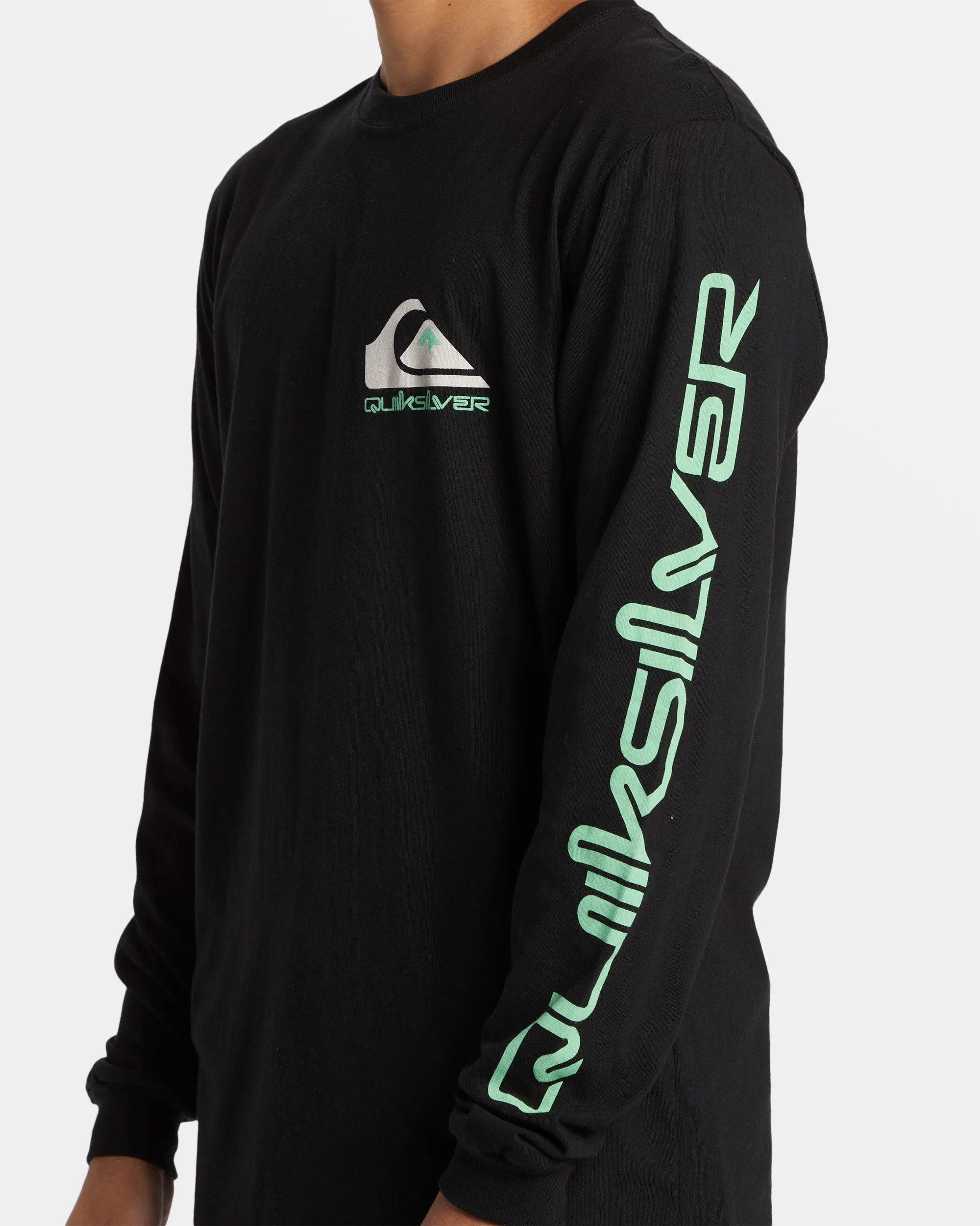 Omni Logo Long Sleeve T-Shirt - Black sold by Quiksilver product image thumbnail 5