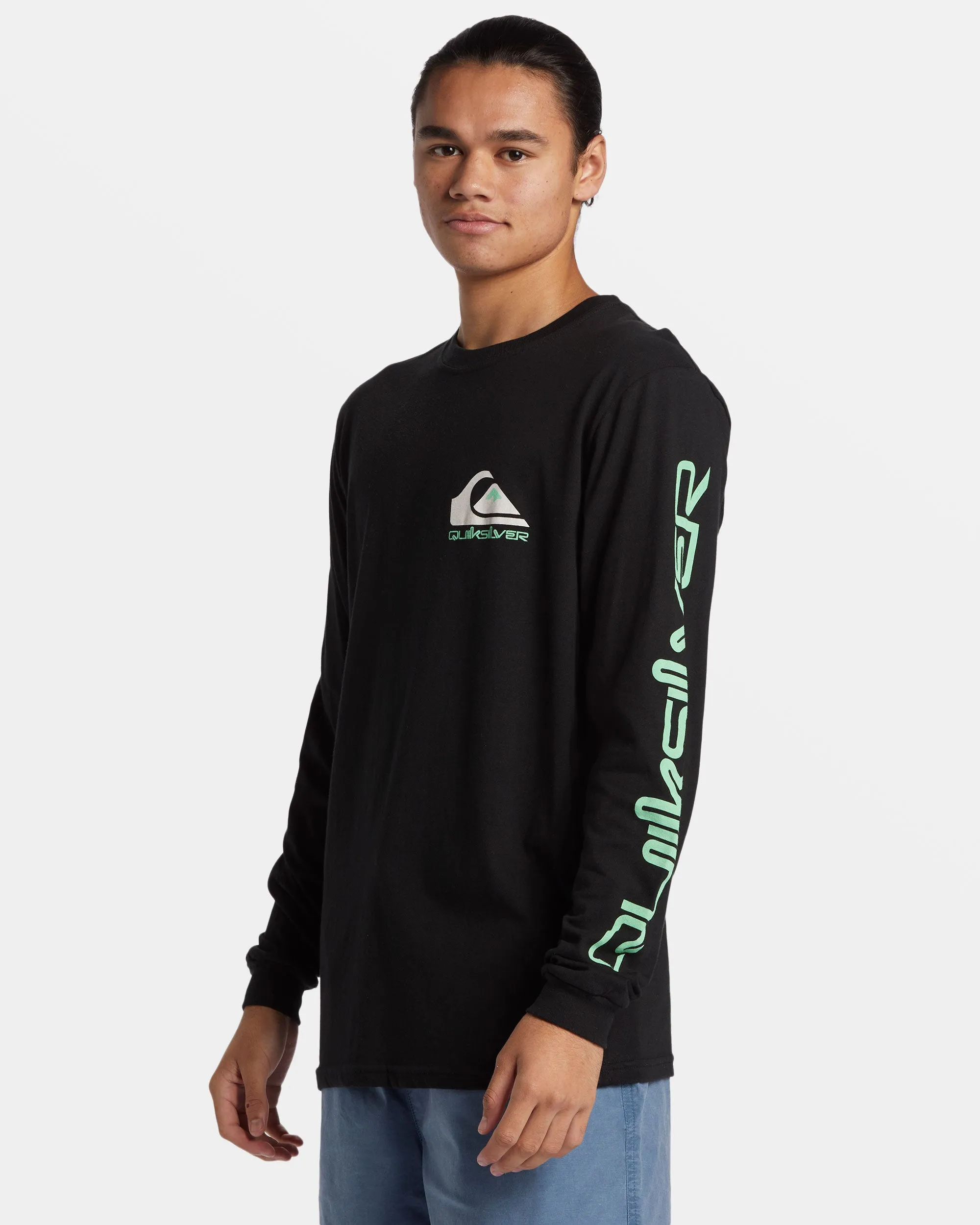 Omni Logo Long Sleeve T-Shirt - Black sold by Quiksilver product image thumbnail 4
