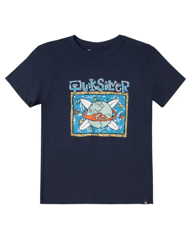 Boys 2-7 Surf The Earth Kt0 T-Shirt - Navy Blazer sold by Quiksilver