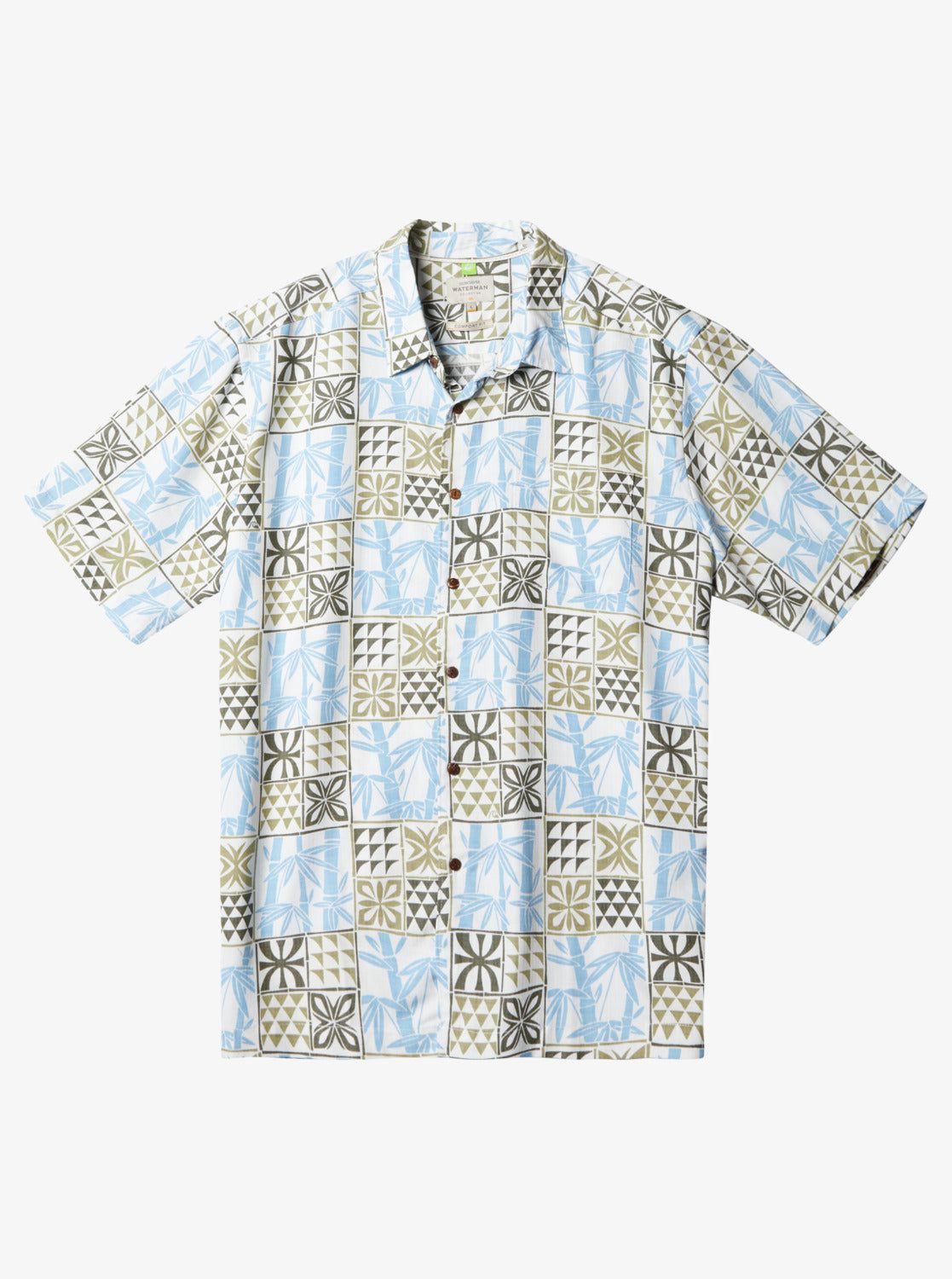 Waterman Plaid Flight Short Sleeve Shirt - Tea Checked Flight sold by Quiksilver
