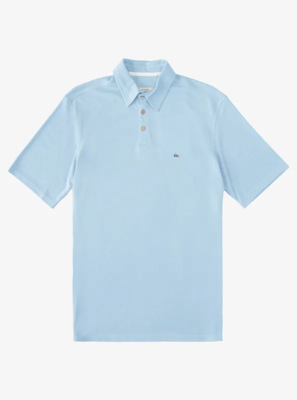 Waterman Waterpolo Short Sleeve Polo Shirt - Dusk Blue sold by Quiksilver