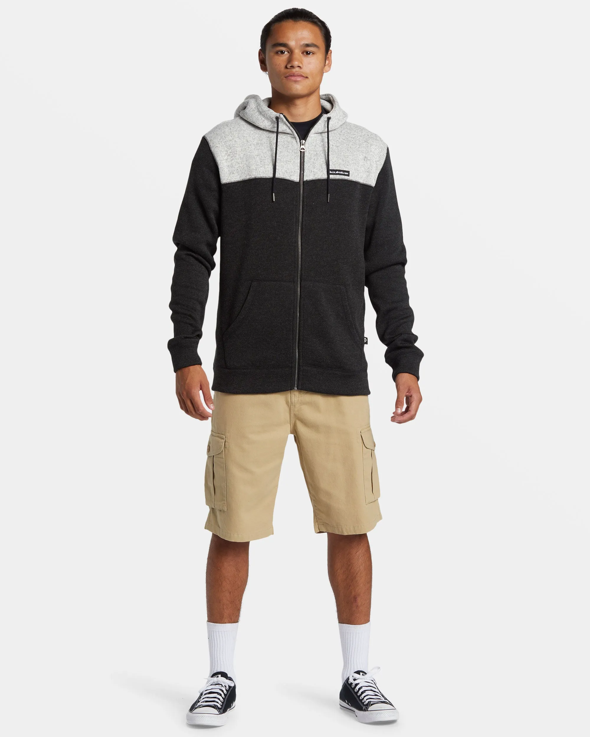 Keller Block Zip Hoodie - Black Heather sold by Quiksilver product image thumbnail 3