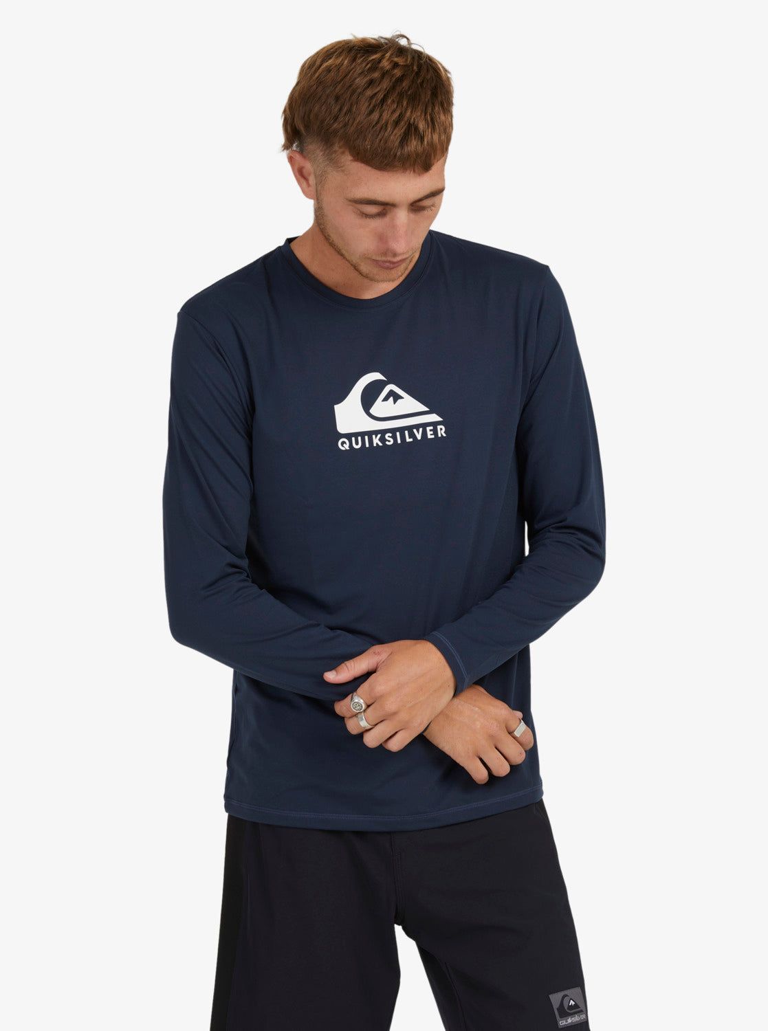 Solid Streak Long Sleeve Upf 50 Surf T-Shirt - Navy Blazer sold by Quiksilver product image thumbnail 3