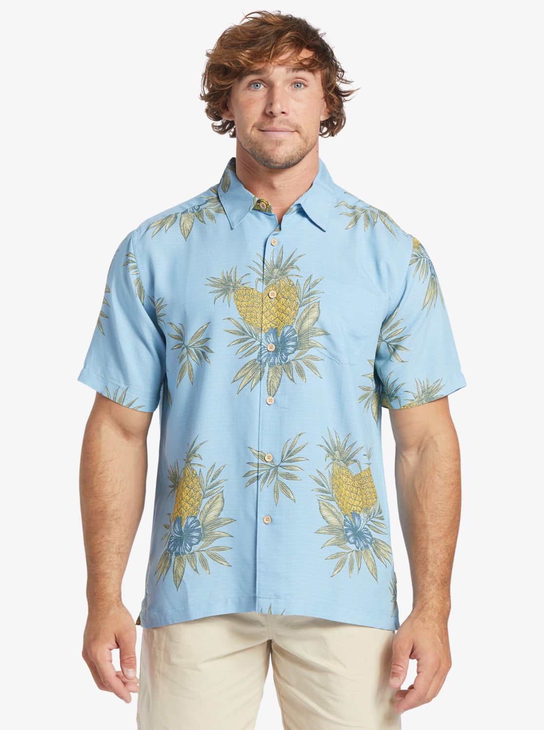 Waterman Field Work Short Sleeve Shirt - Dusk Blue Field Work sold by Quiksilver product image thumbnail 3