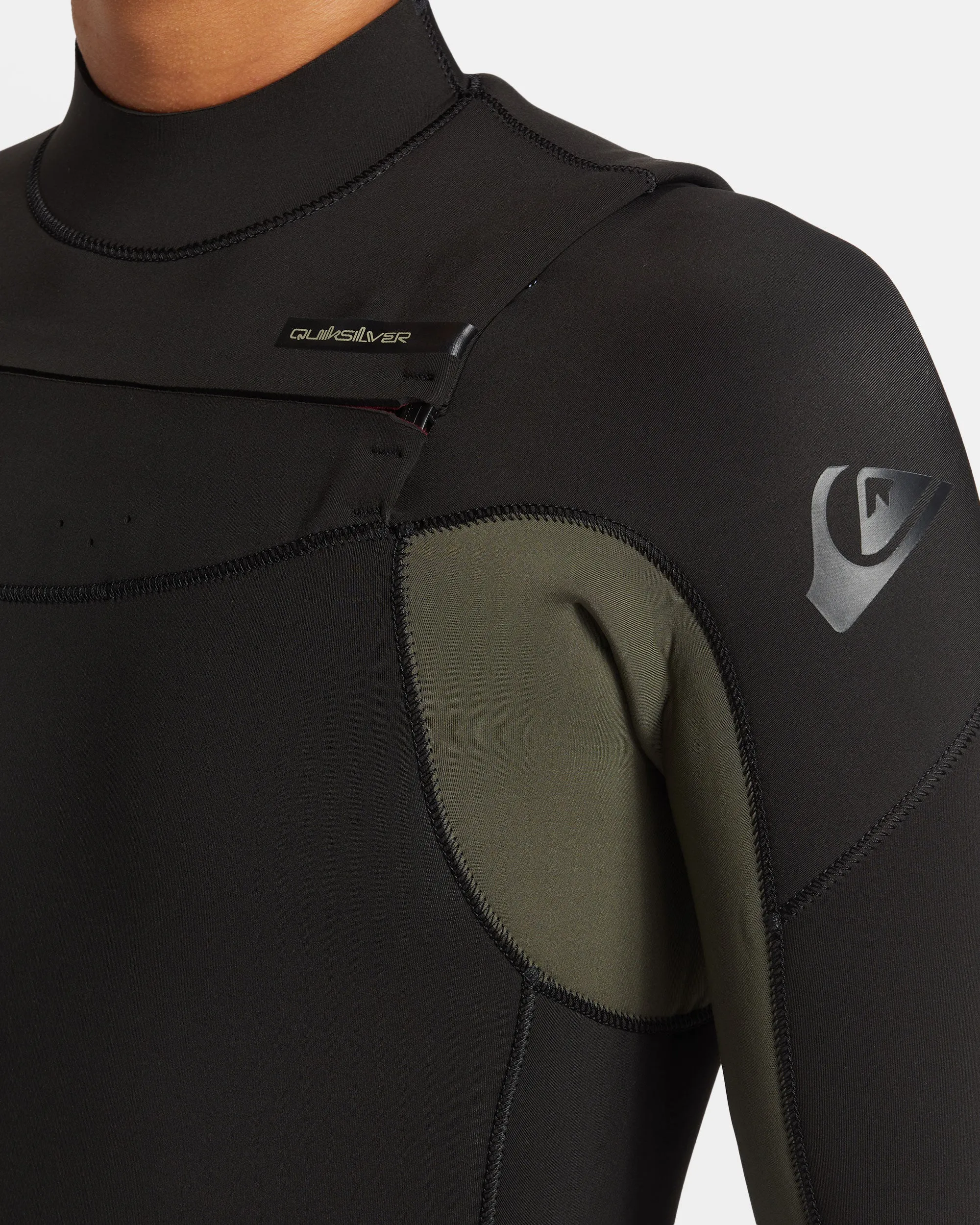 3/2mm Everyday Sessions Chest Zip Wetsuit - Thyme sold by Quiksilver product image thumbnail 4