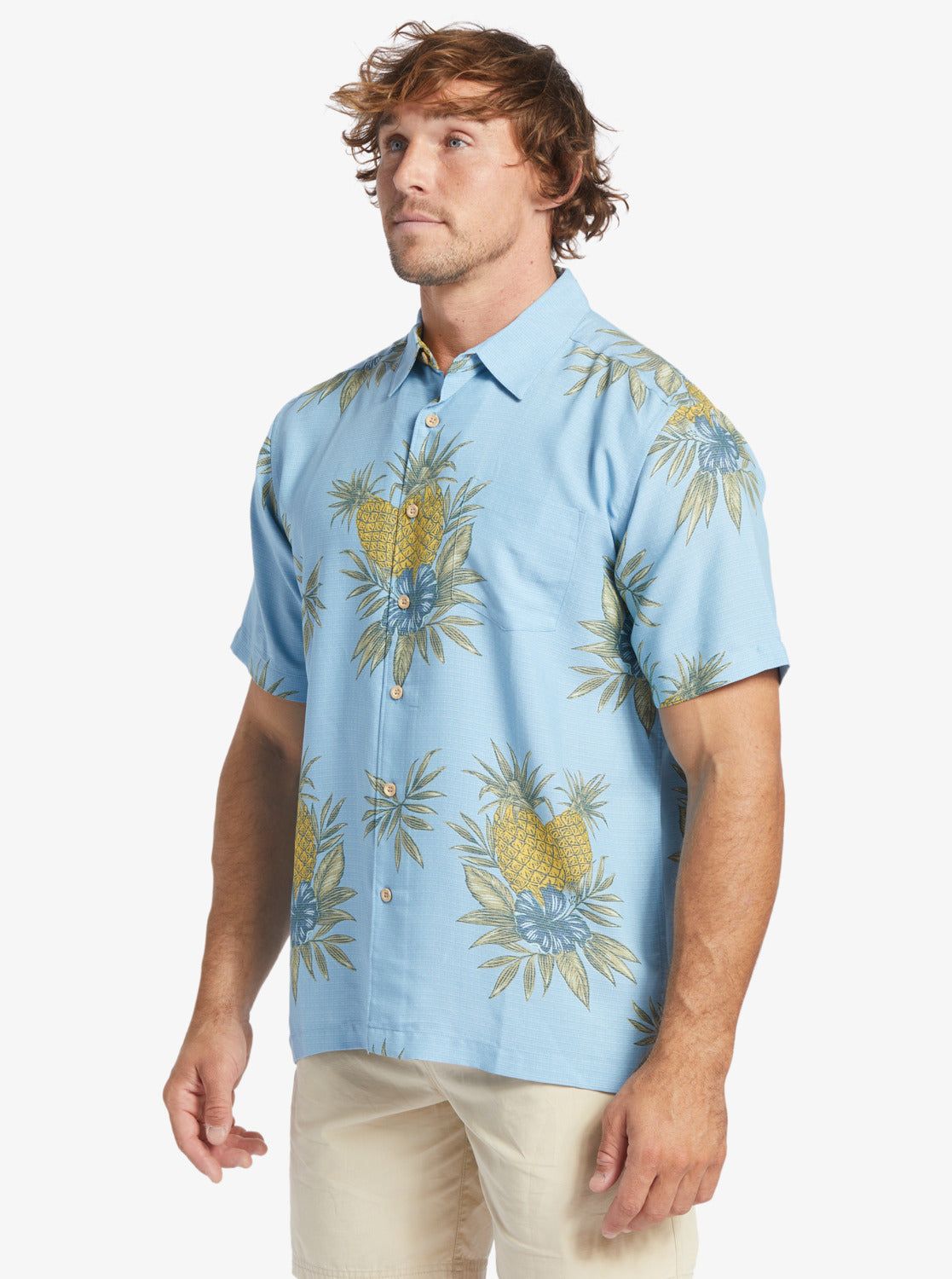Waterman Field Work Short Sleeve Shirt - Dusk Blue Field Work sold by Quiksilver product image thumbnail 4
