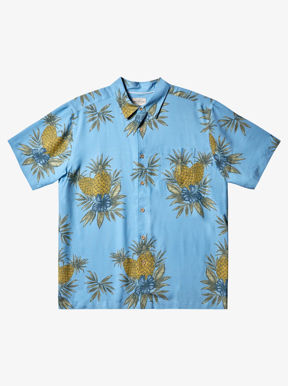 Waterman Field Work Short Sleeve Shirt - Dusk Blue Field Work sold by Quiksilver