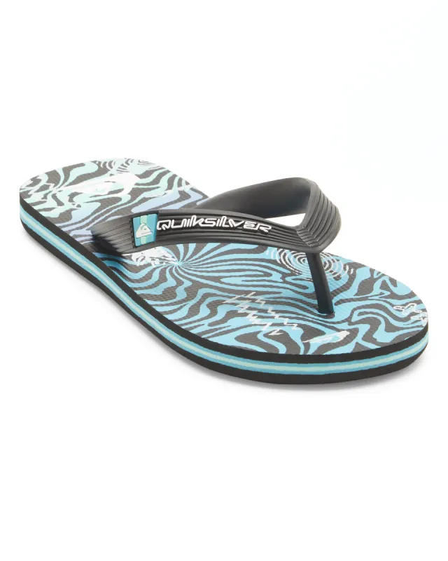Boys 8-16 Molokai Art II Sandals - Blue 4 sold by Quiksilver