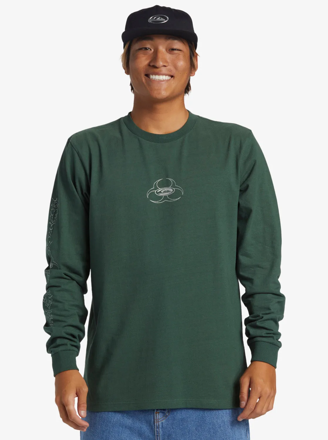 Bio Hazard Long Sleeve Saturn T-Shirt - Forest sold by Quiksilver product image thumbnail 3