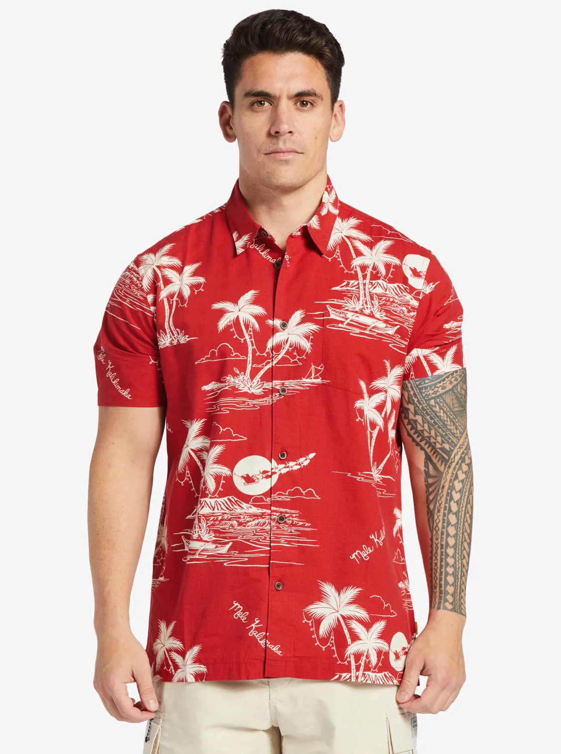 Waterman Ahi Holiday Woven Shirt - Ahi Holiday Aura Orange sold by Quiksilver product image thumbnail 3