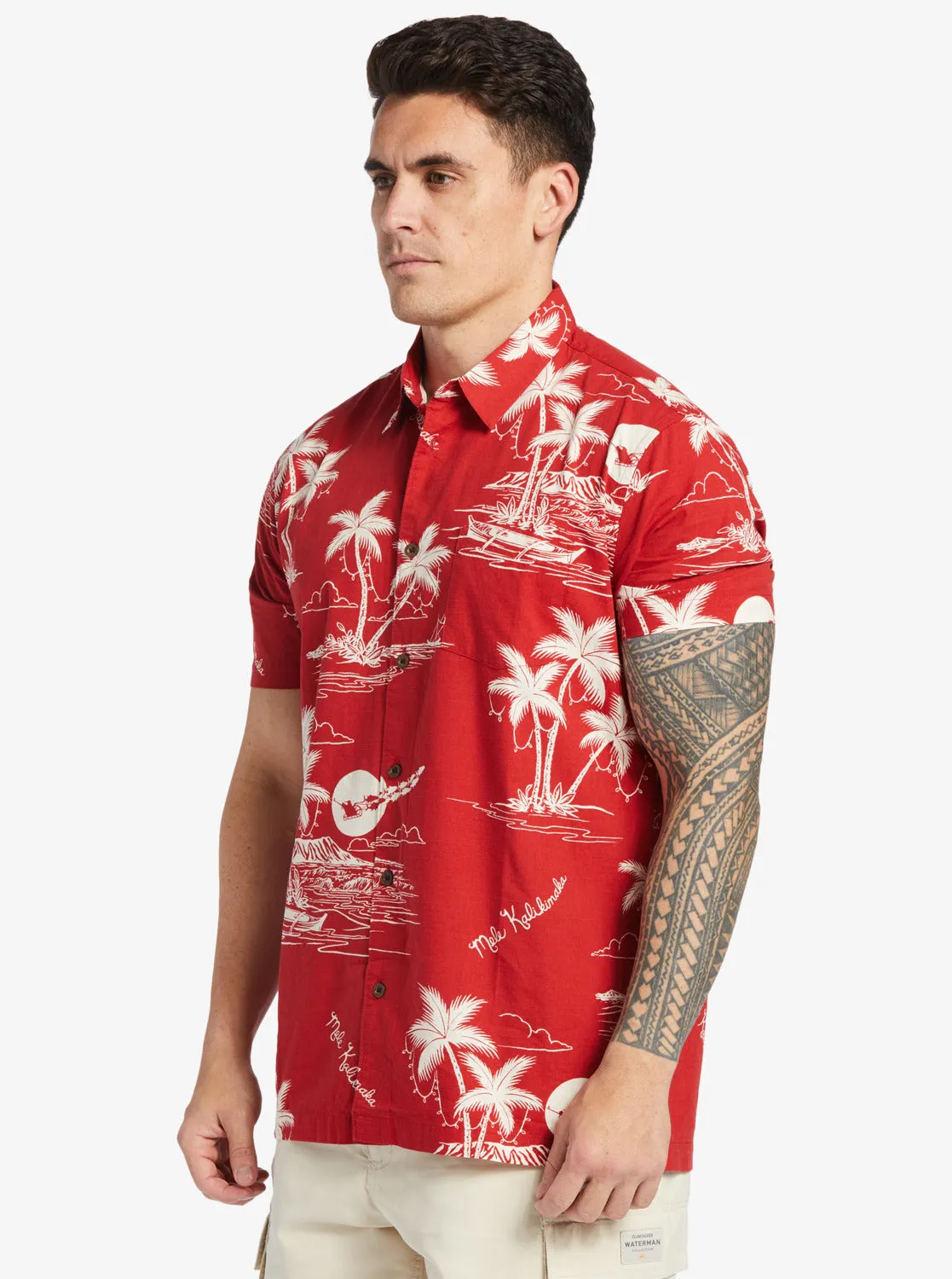 Waterman Ahi Holiday Woven Shirt - Ahi Holiday Aura Orange sold by Quiksilver product image thumbnail 4