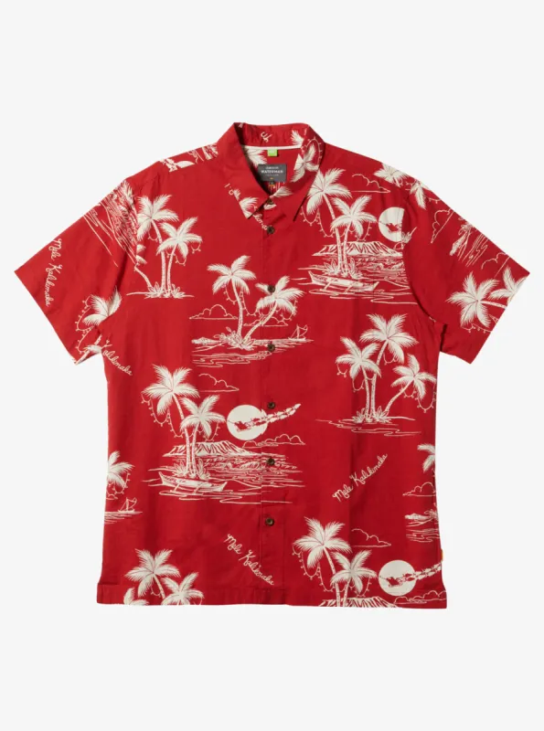 Waterman Ahi Holiday Woven Shirt - Ahi Holiday Aura Orange sold by Quiksilver