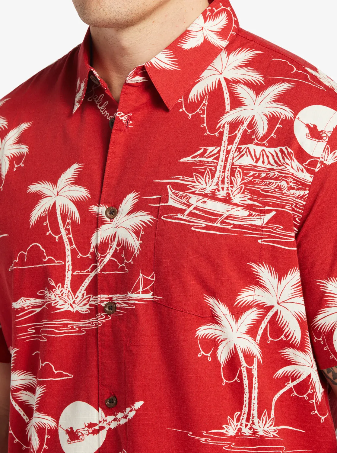 Waterman Ahi Holiday Woven Shirt - Ahi Holiday Aura Orange sold by Quiksilver product image thumbnail 5
