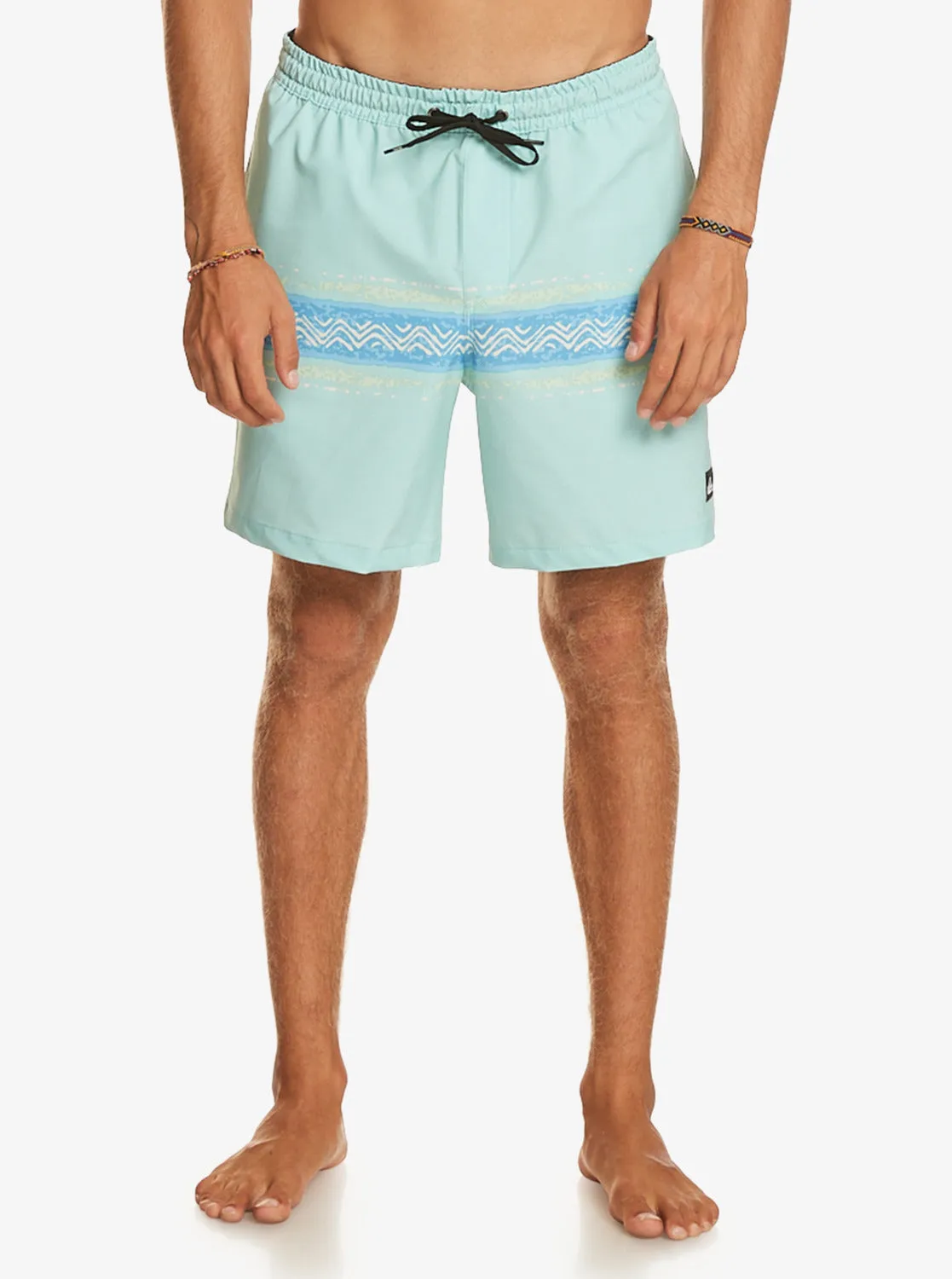 Surfsilk Mesa Stripe 17" Swim Trunks - Pastel Turquoise sold by Quiksilver product image thumbnail 3