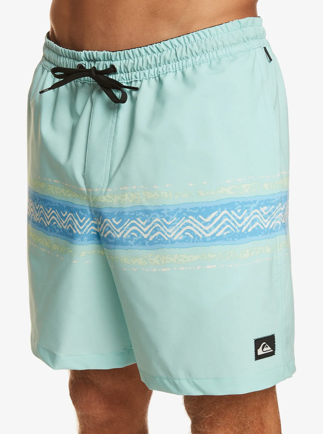 Surfsilk Mesa Stripe 17" Swim Trunks - Pastel Turquoise sold by Quiksilver product image thumbnail 4