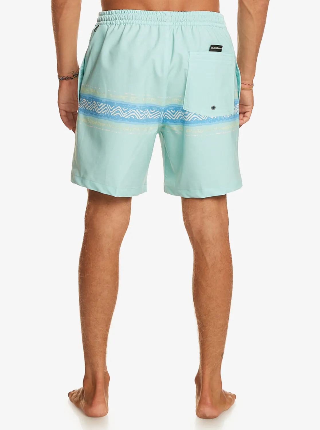 Surfsilk Mesa Stripe 17" Swim Trunks - Pastel Turquoise sold by Quiksilver product image thumbnail 5
