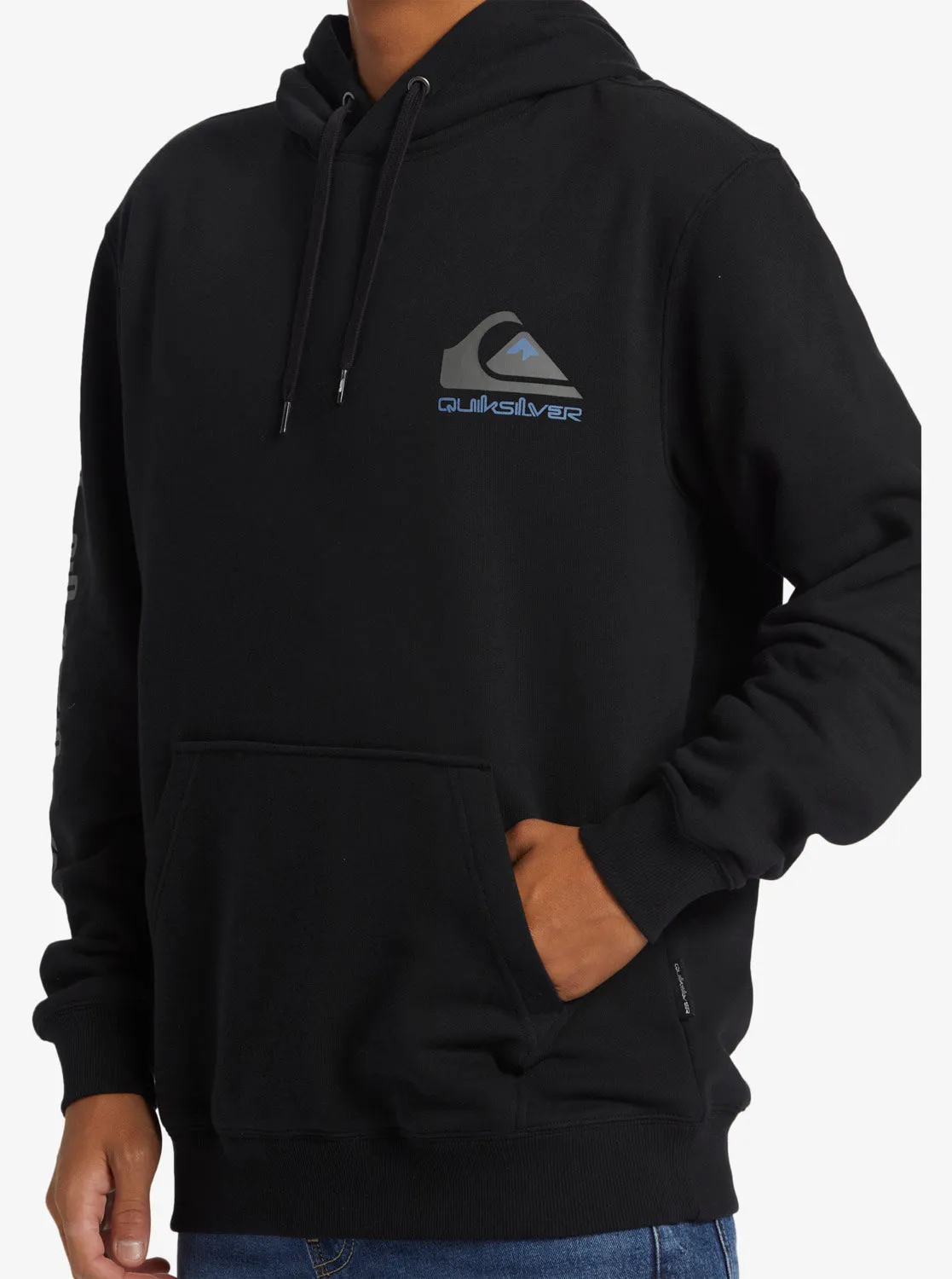 Omni Logo Hoodie Crew Neck Sweatshirt - Black sold by Quiksilver product image thumbnail 5
