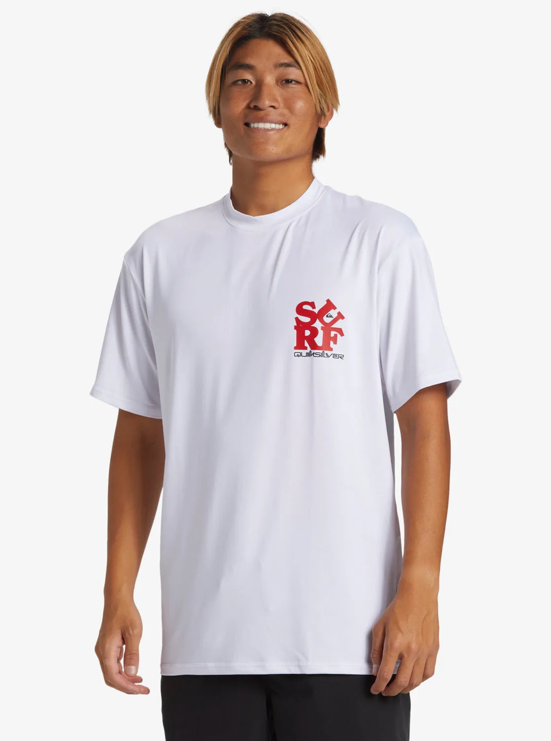 Everyday Short Sleeve Surf Tee - White/Black sold by Quiksilver product image thumbnail 4
