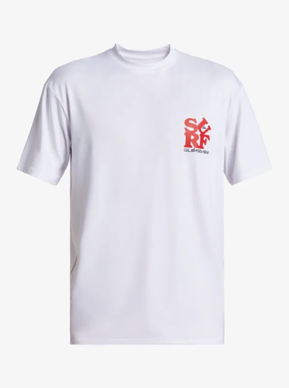 Everyday Short Sleeve Surf Tee - White/Black sold by Quiksilver