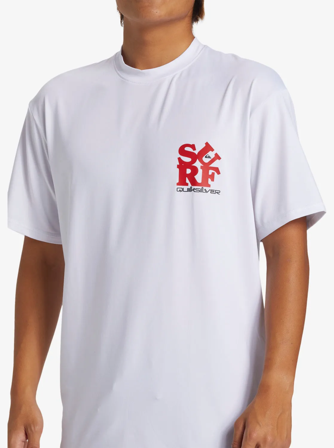 Everyday Short Sleeve Surf Tee - White/Black sold by Quiksilver product image thumbnail 5