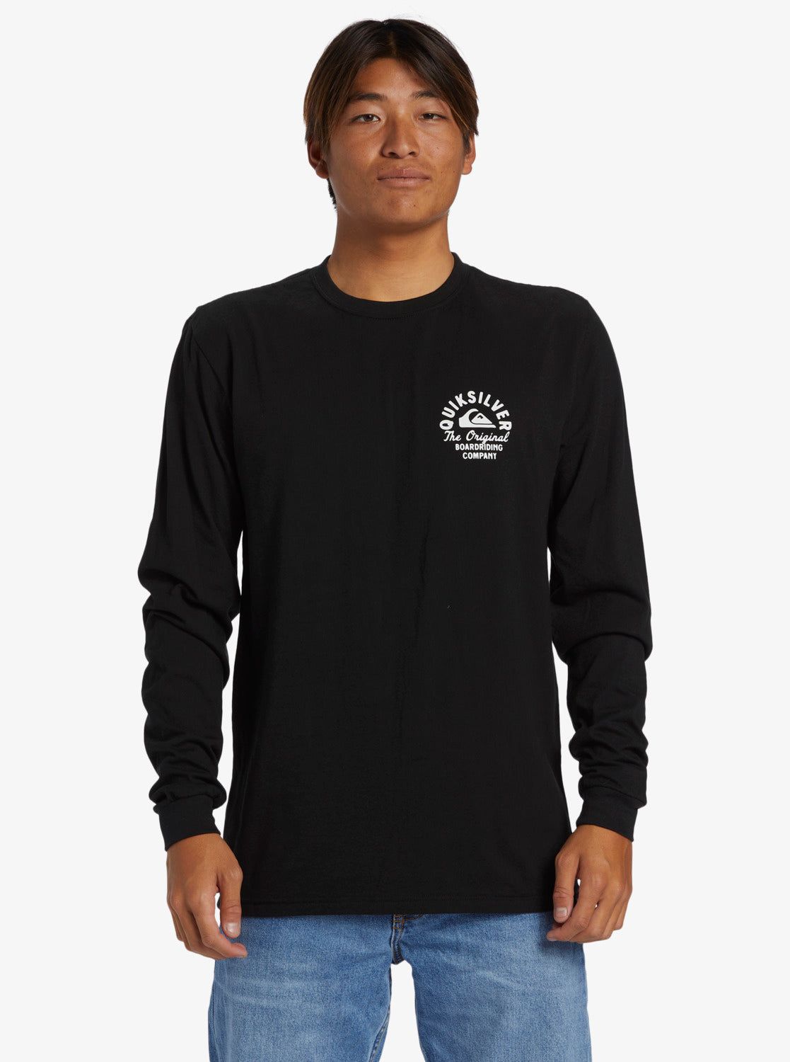 Circled Script Long Sleeve T-Shirt - Black sold by Quiksilver product image thumbnail 3