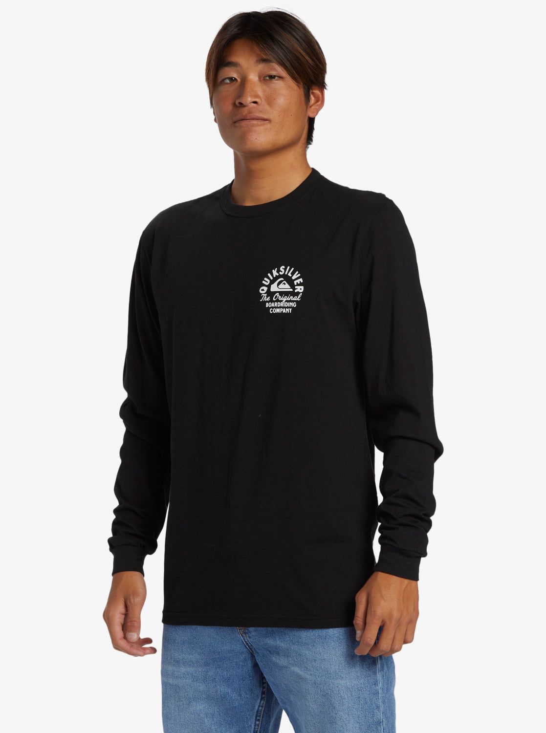 Circled Script Long Sleeve T-Shirt - Black sold by Quiksilver product image thumbnail 4