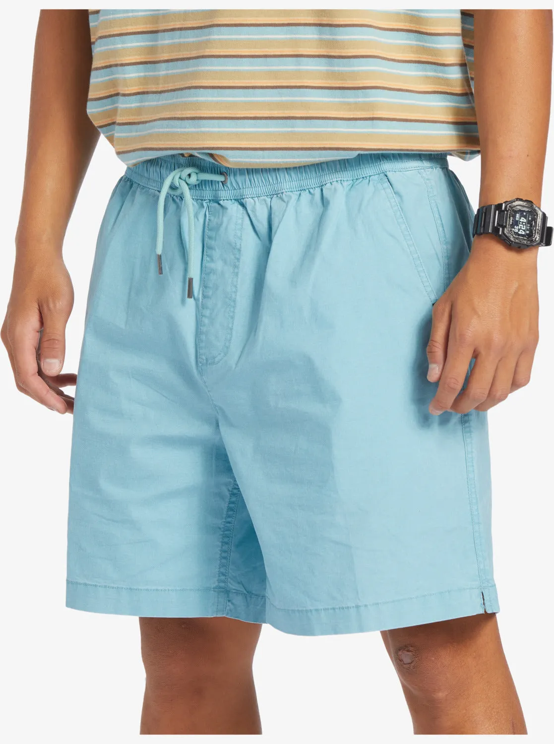 Taxer Elastic Waist Shorts - Cameo Blue sold by Quiksilver product image thumbnail 5