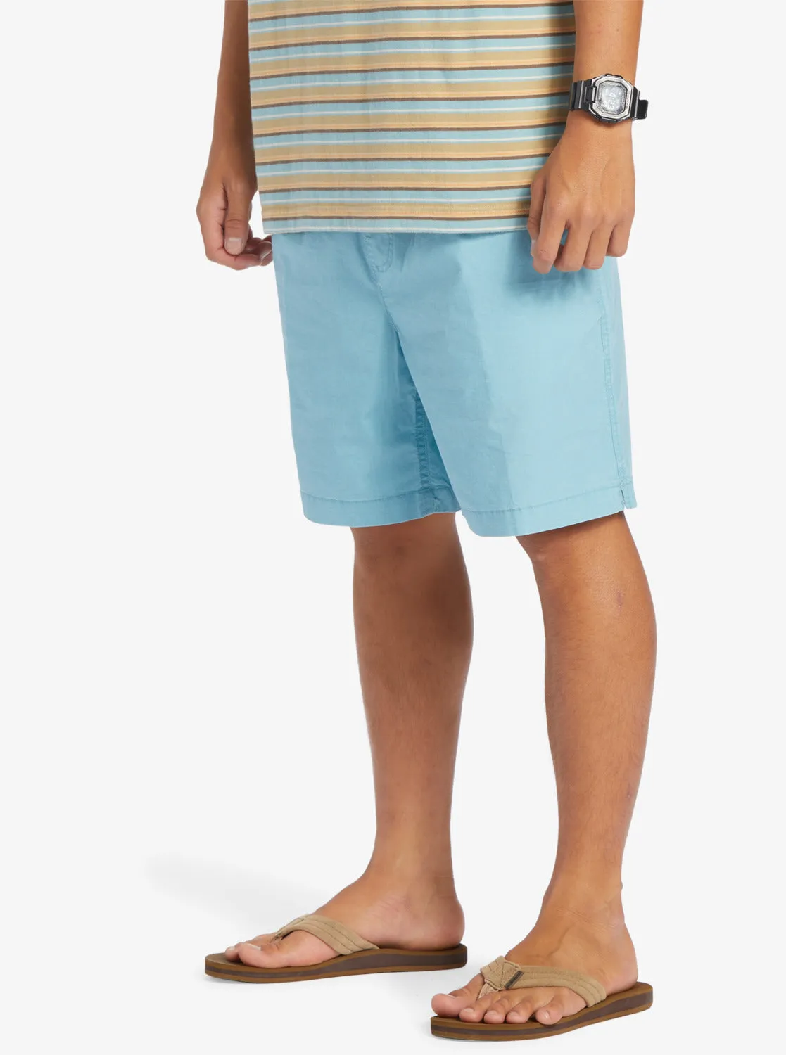 Taxer Elastic Waist Shorts - Cameo Blue sold by Quiksilver product image thumbnail 4