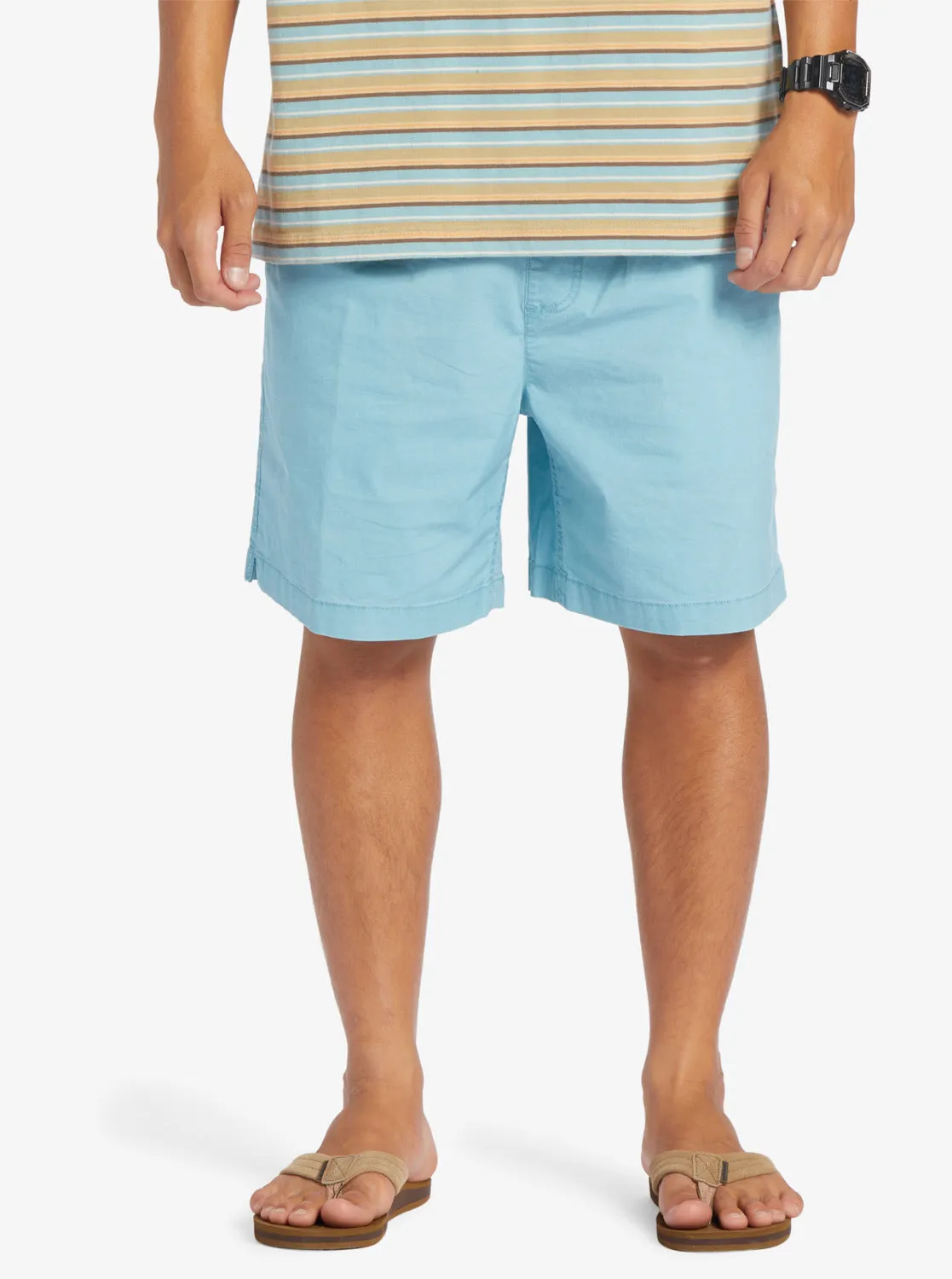 Taxer Elastic Waist Shorts - Cameo Blue sold by Quiksilver product image thumbnail 3
