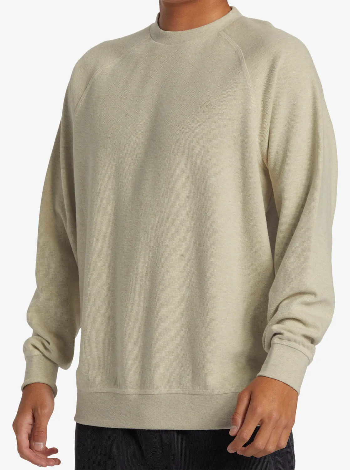 Raglans Knit Crew Neck Sweatshirt - Oyster White Heather sold by Quiksilver product image thumbnail 5