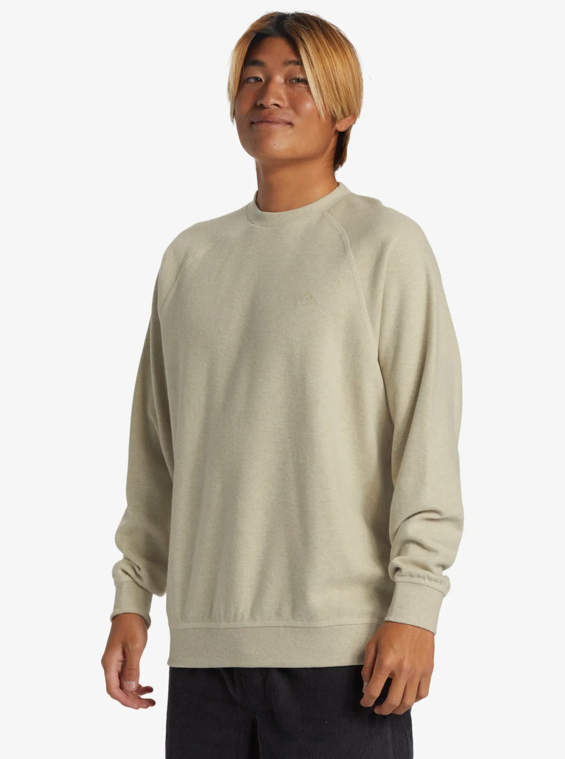 Raglans Knit Crew Neck Sweatshirt - Oyster White Heather sold by Quiksilver product image thumbnail 4