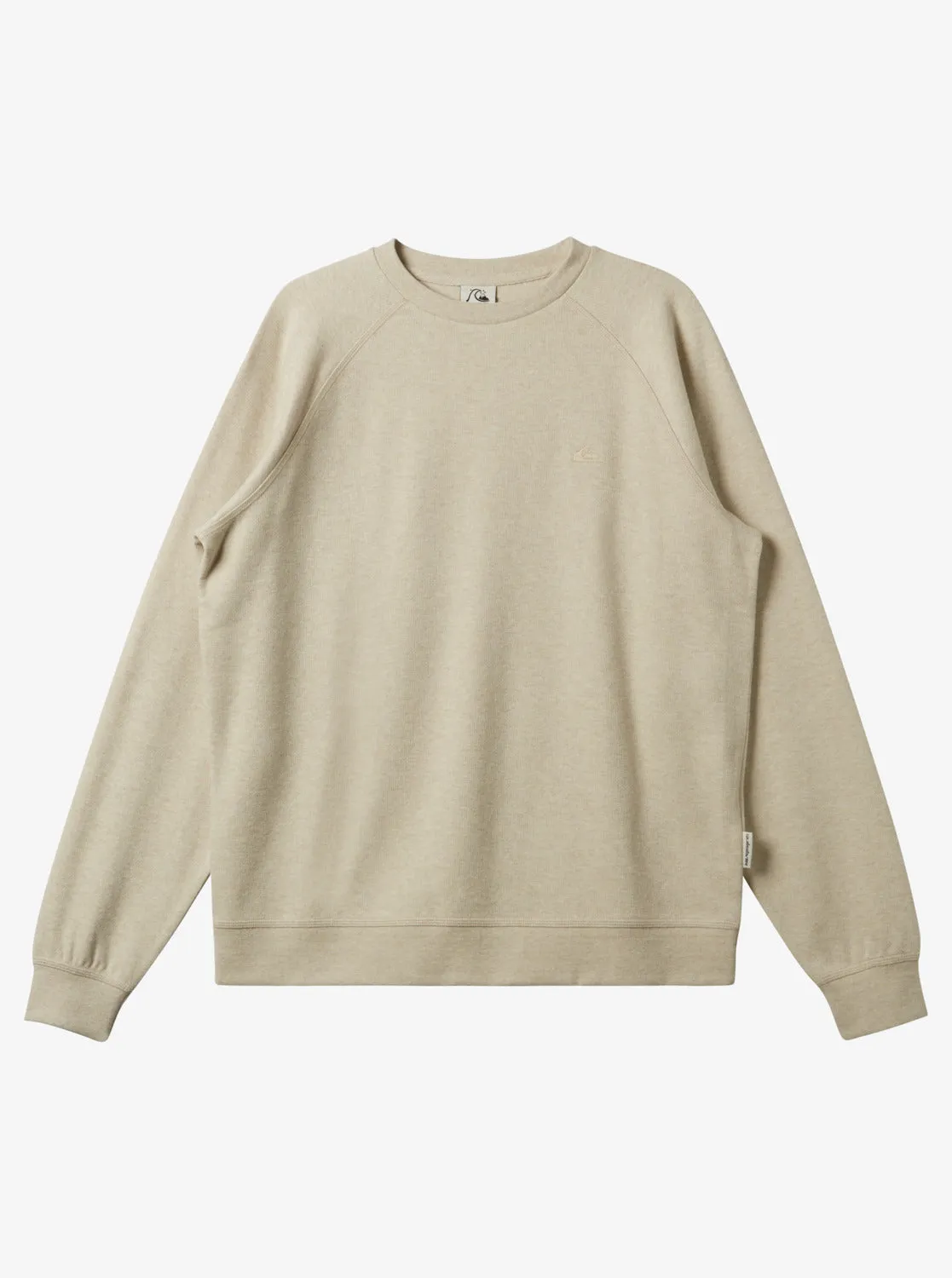 Raglans Knit Crew Neck Sweatshirt - Oyster White Heather sold by Quiksilver