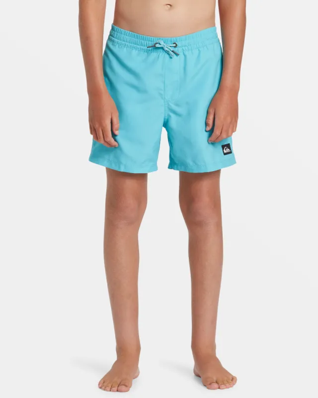 Boys 8-16 Everyday Solid 14" Swim Trunks - Maui Blue sold by Quiksilver