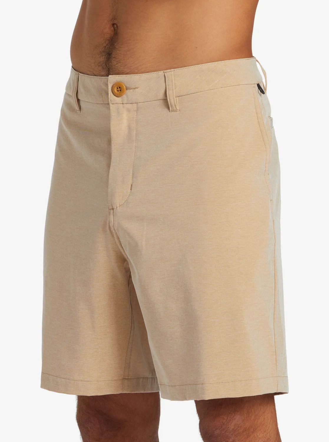 Union Heather Amphibian 20" Hybrid Shorts - Khaki sold by Quiksilver product image thumbnail 5