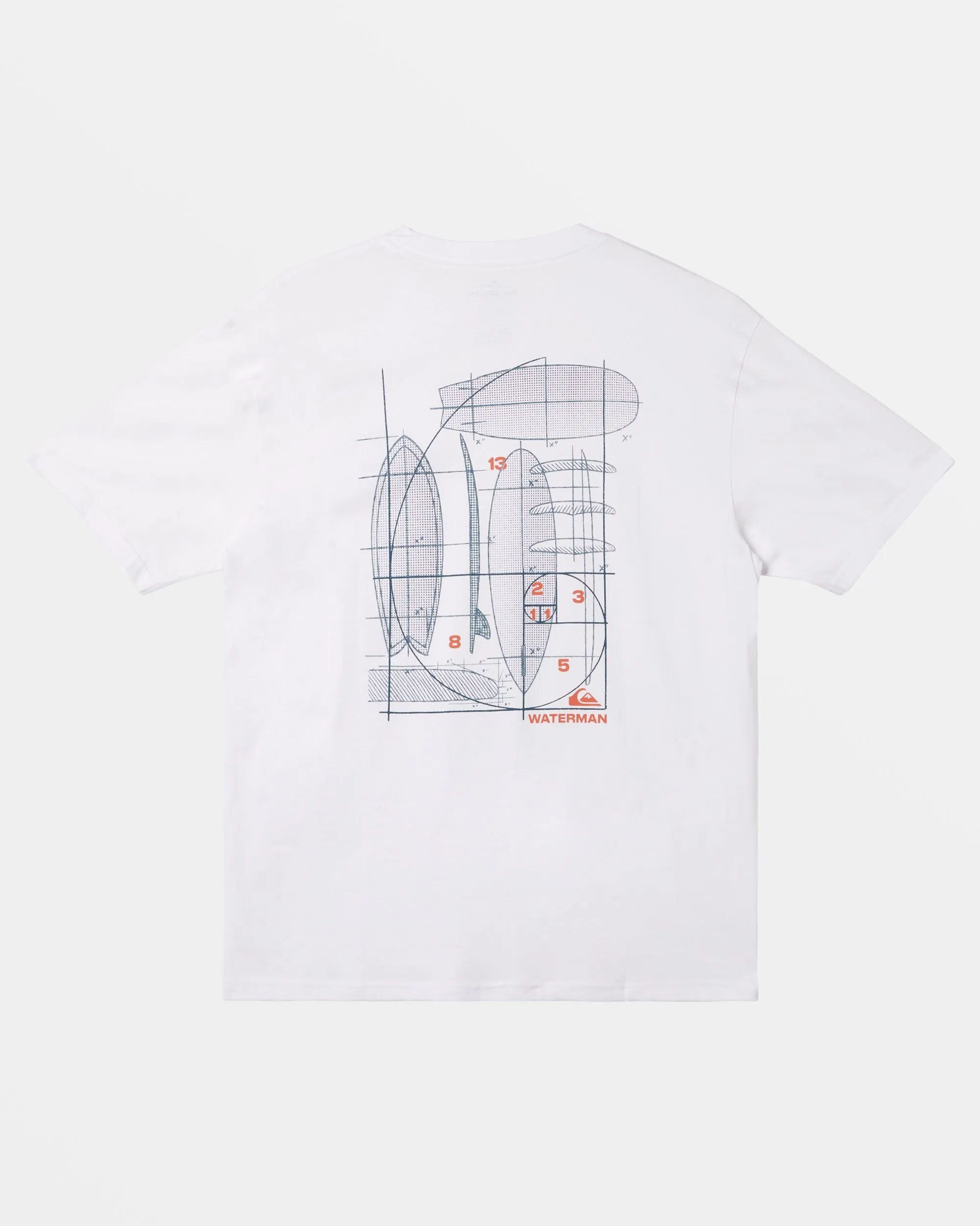 Waterman Blue Print T-Shirt - White sold by Quiksilver product image thumbnail 2