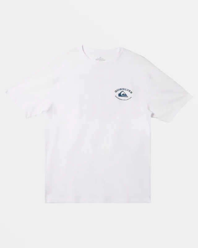 Waterman Blue Print T-Shirt - White made by Quiksilver
