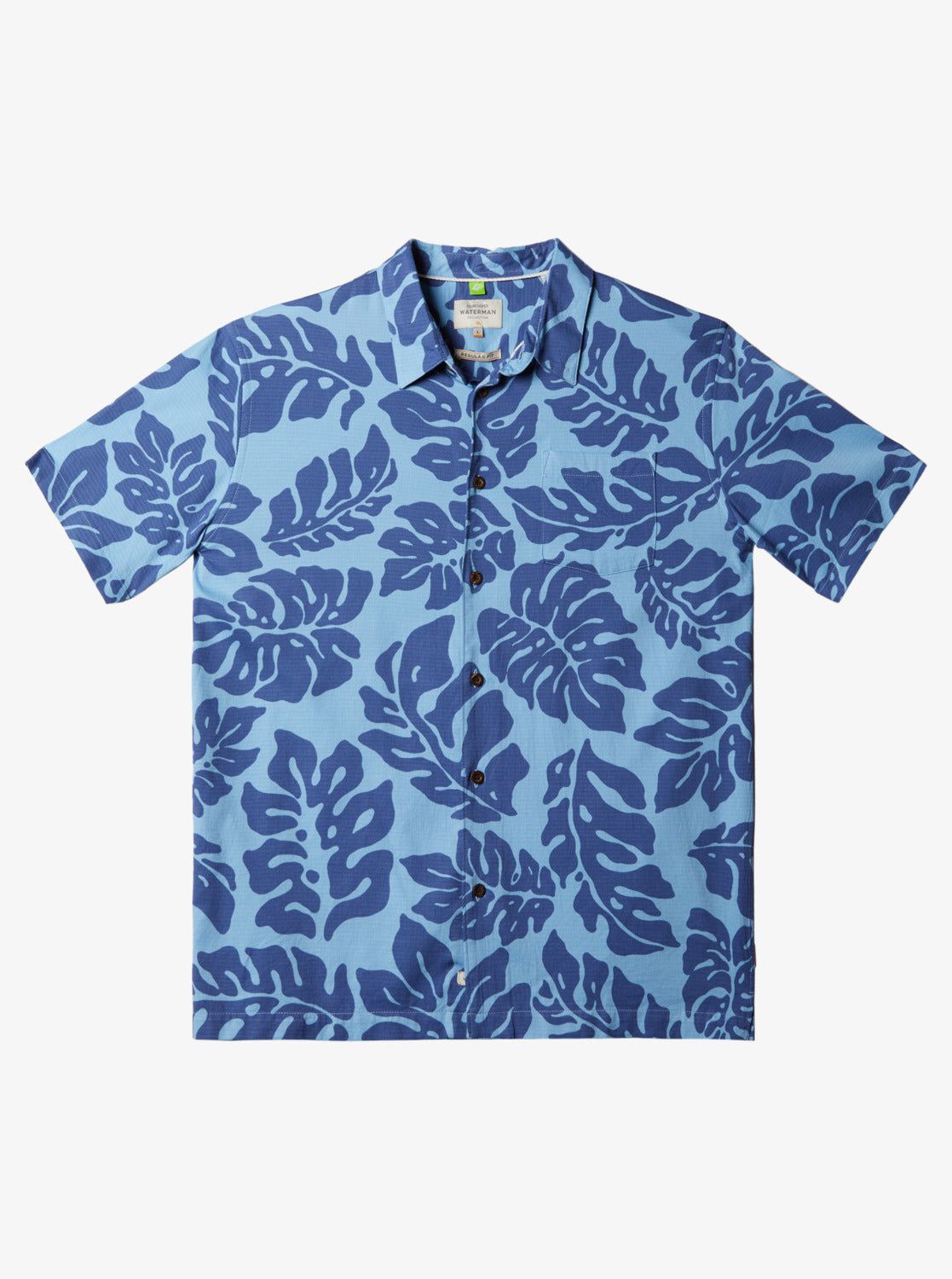 Waterman Waterfall Rain Short Sleeve Shirt - Dusk Blue Waterfall Rain sold by Quiksilver