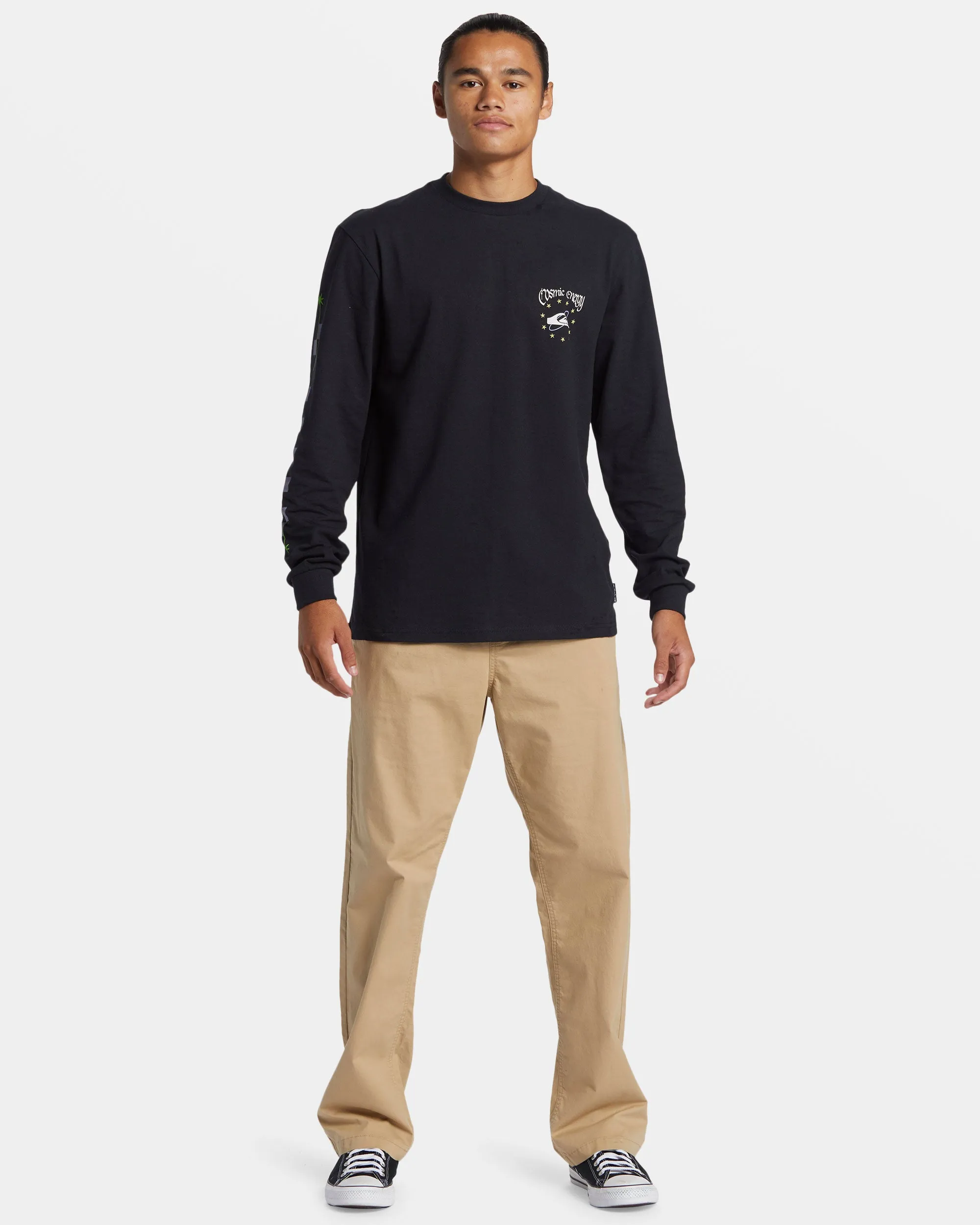 Cosmic Long Sleeve T-Shirt - Black sold by Quiksilver product image thumbnail 3