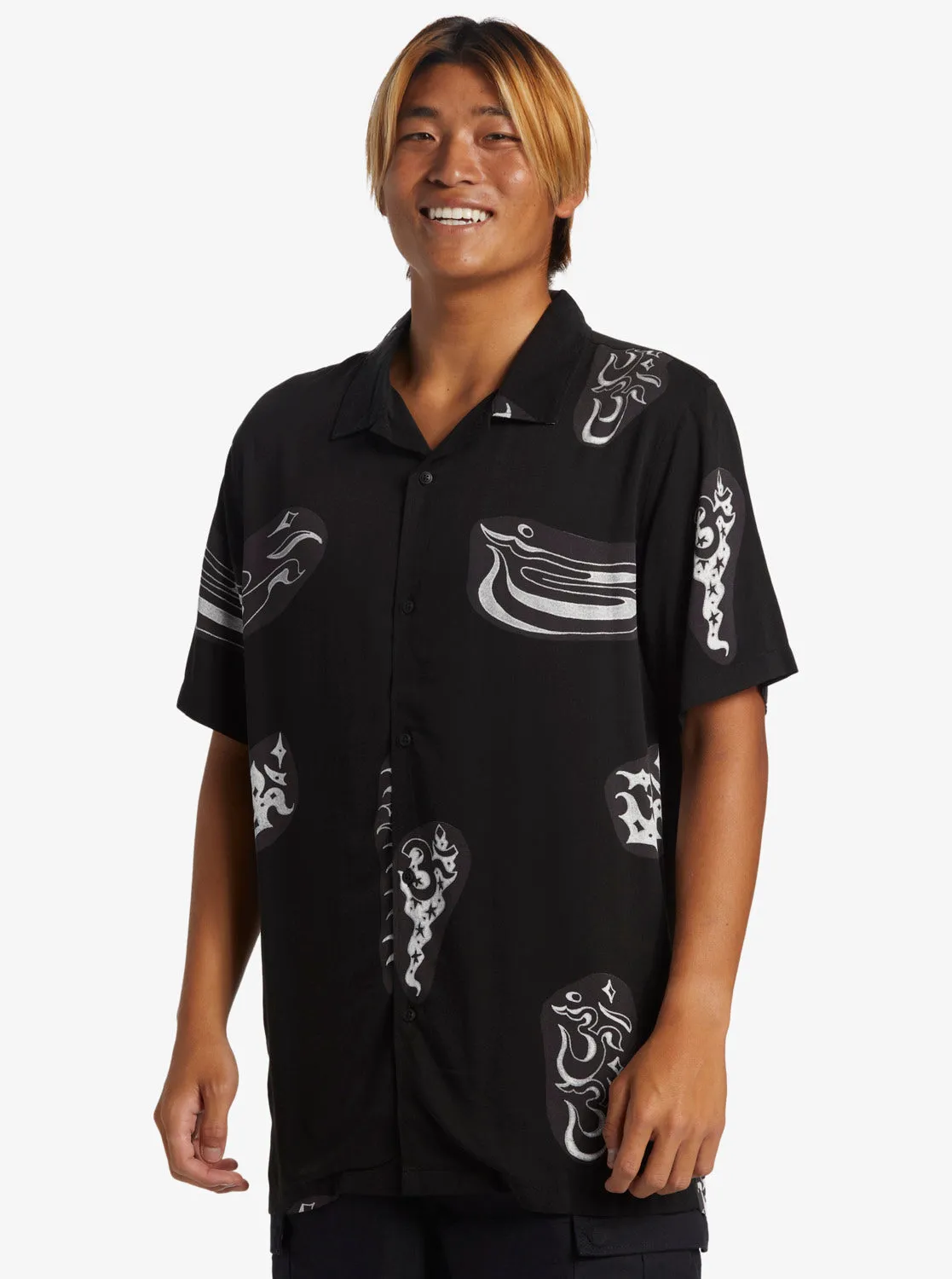 Pool Party Casual Short Sleeve Shirt - Black Aop Best Mix Ss sold by Quiksilver product image thumbnail 4