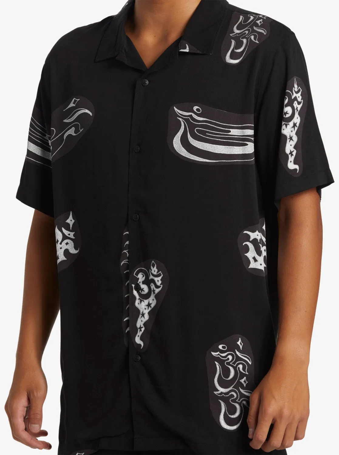 Pool Party Casual Short Sleeve Shirt - Black Aop Best Mix Ss sold by Quiksilver product image thumbnail 5